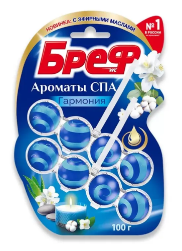 БРЕФ туалетный блок ароматы спа гармония 2*50г